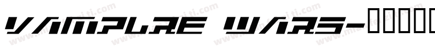 vamplre wars字体转换